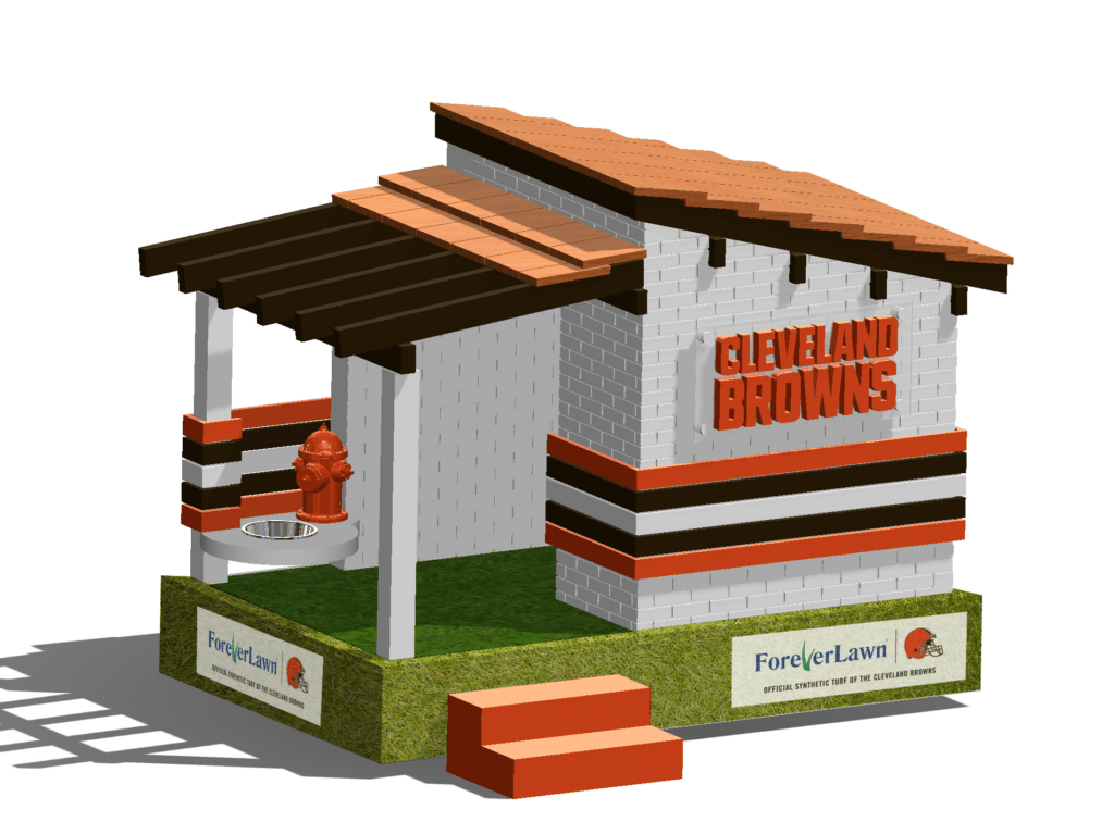 ForeverLawn and Cleveland Browns SJ's Dog House