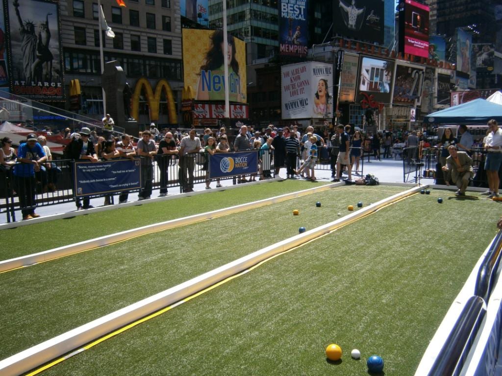 ForeverLawn and BocceNation.com Create a Bocce Experience in Times Square for NYC International Film Festival